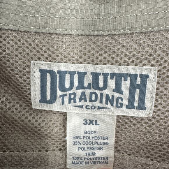Duluth Trading Co. Vented Fishing Button Front Shirt Long Sleeve Mens 3XL - Picture 11 of 11